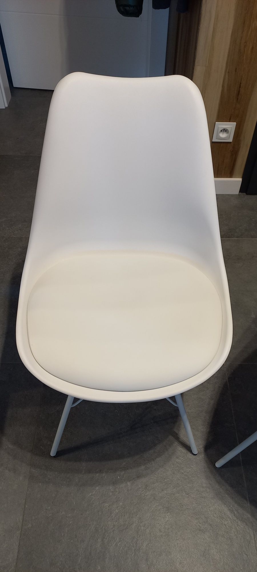 Krzesło KLARUP do jadalni białe 8 sztuk