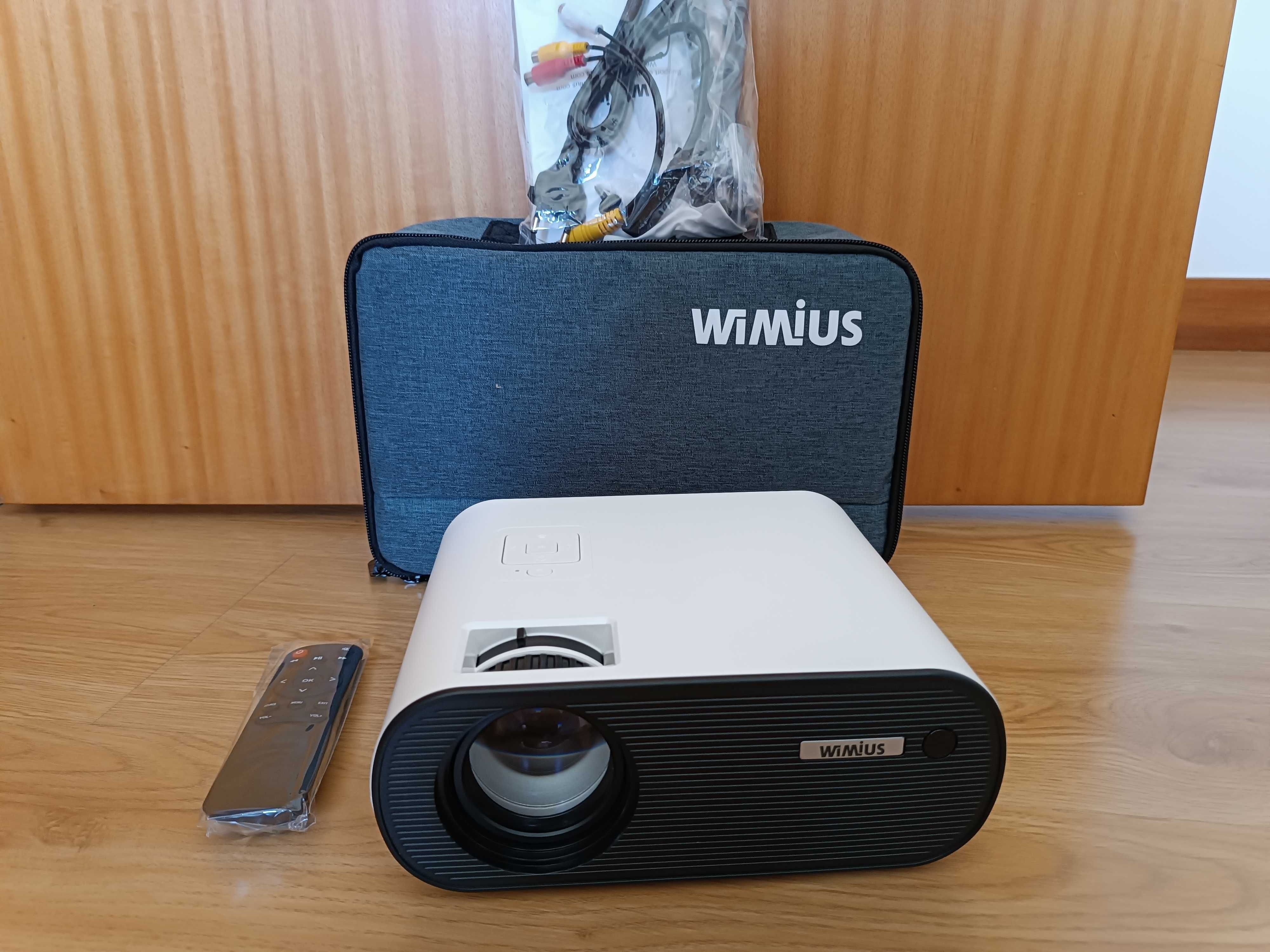 Projetor WiMiUS / WiFi Mirroring / 7000 Lumens / 1080p / Bolsa (NOVO)