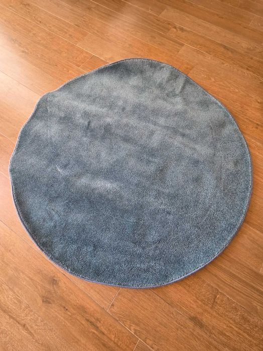 Tapete redondo azul