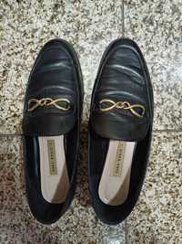 Mocassins pretos da zara