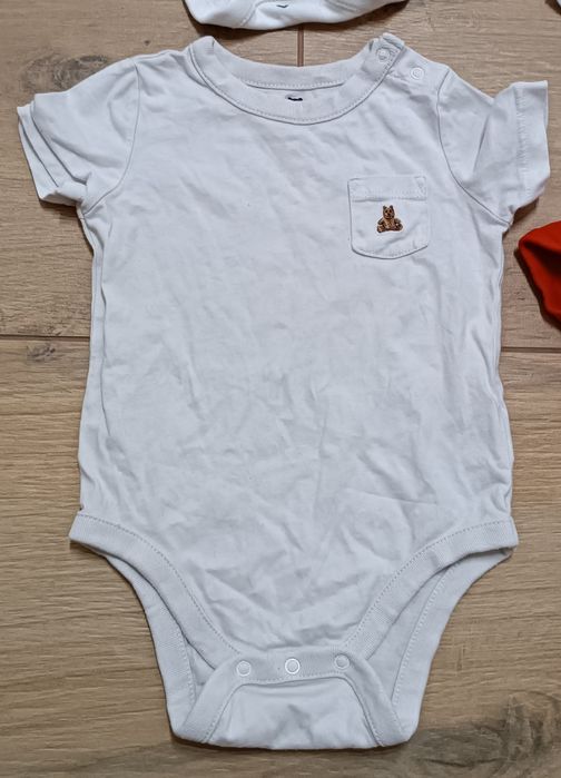 GAP 74 80 body krórki rękaw zestaw 4 szt Polska dla chłopca chłopięce