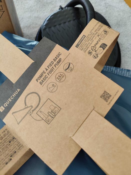 Colchão de campismo insuflável, 2 pessoas 140cm - Novo