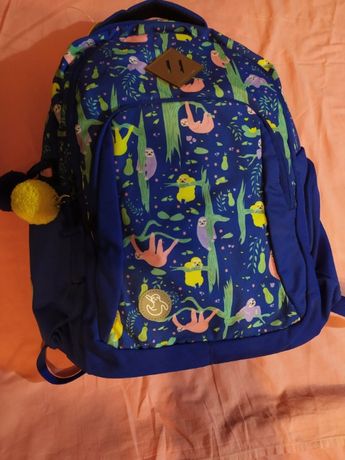 Plecak szkolny, niebieski + gratis