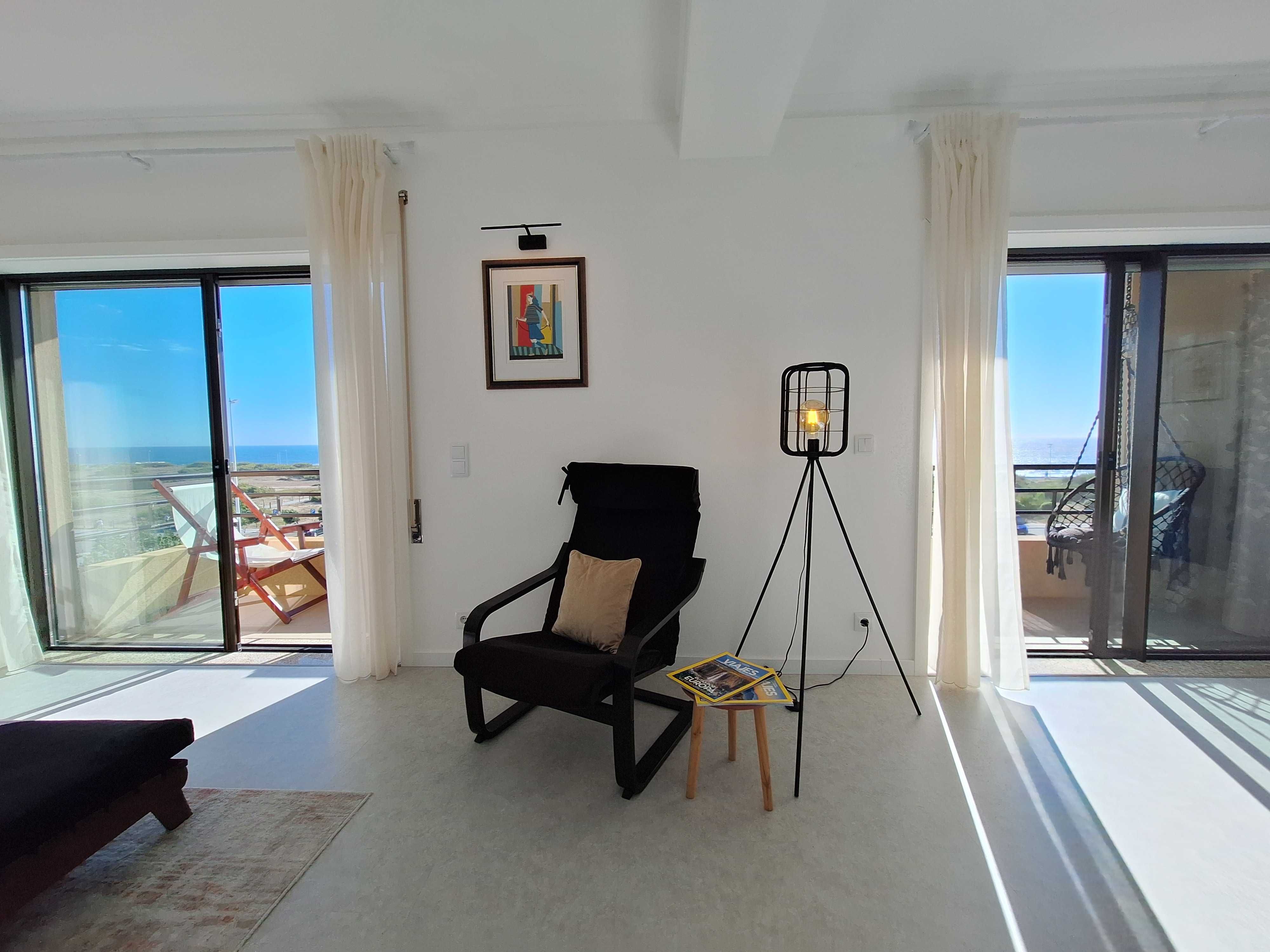Férias l Apart T2 l Vila do Conde frente praia vista mar l valor noite