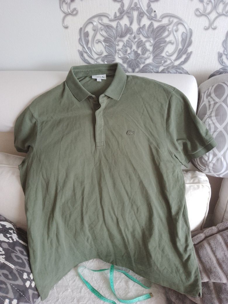 Koszulka męska polo Lacoste 3 XL cotton