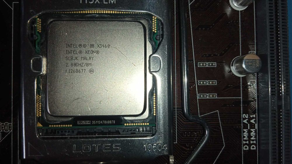 Плата сокет 1156 Asus P7P55D-E PRO (для DDR3) + 8-поточ. Xeon X3460