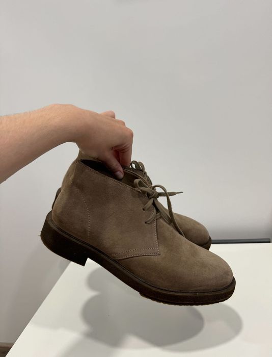 Чоловічі шкіряні замшеві туфлі (дезерти) Zara