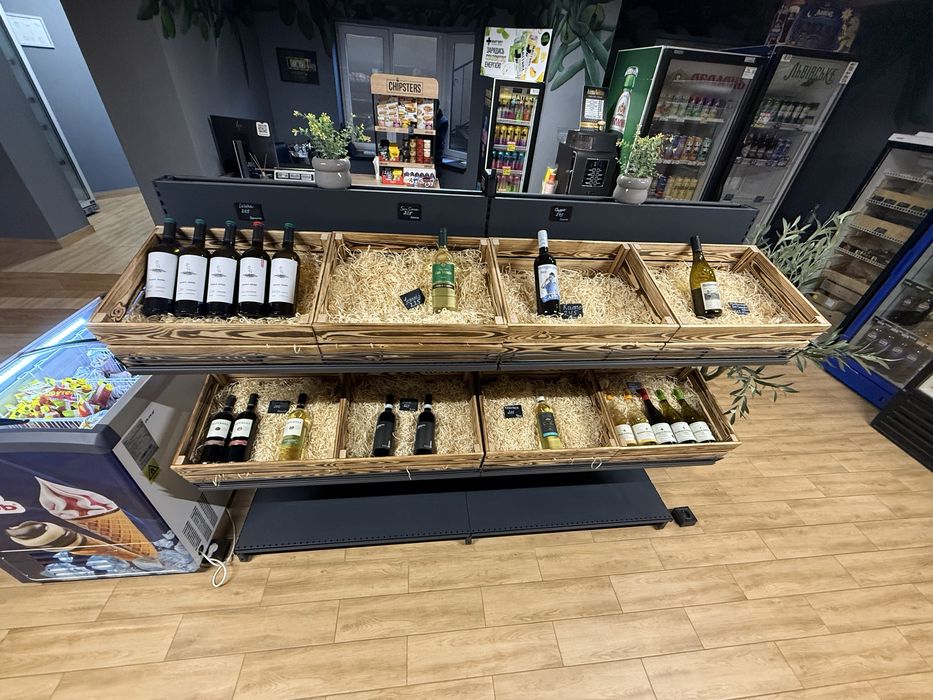 Стелажі торгові темно сірі Hold