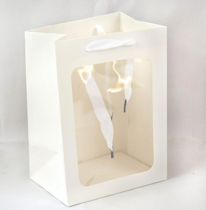 Torba Papierowa Biała 12Szt. 18X25Cm | 0582
