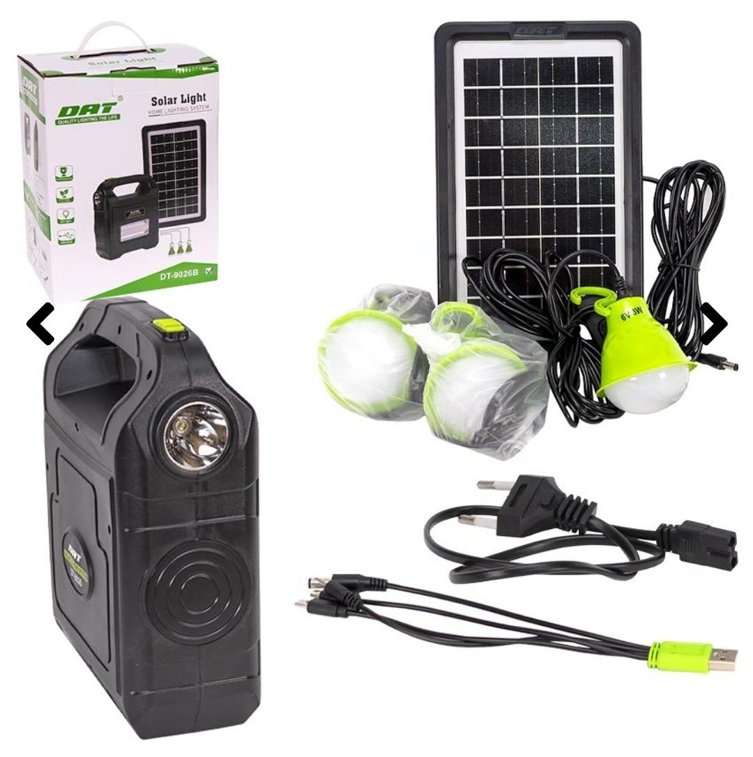 Сонячна станція ліхтар Bluetooth радіо Power Bank Solar Light