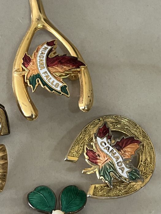 Лот американський вінтаж 4 шт удачі клевер, підкова,янгол