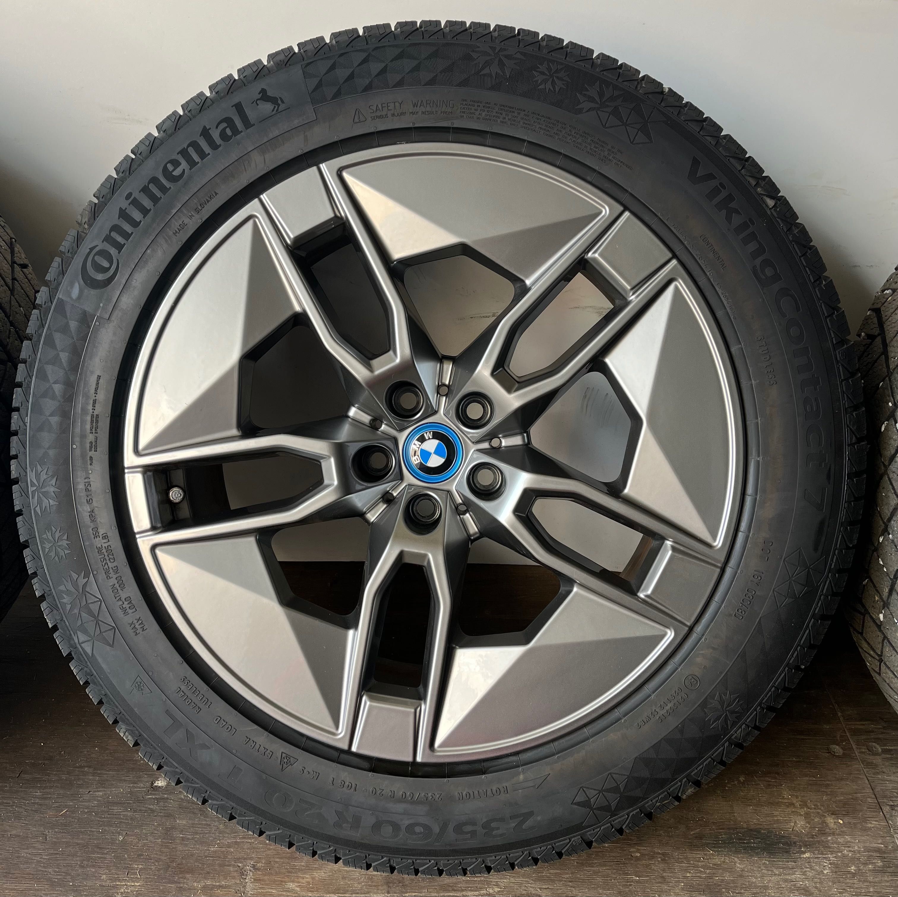 Koła 20 BMW IX I20 oryginalne, opony zimowe 235/60 R20