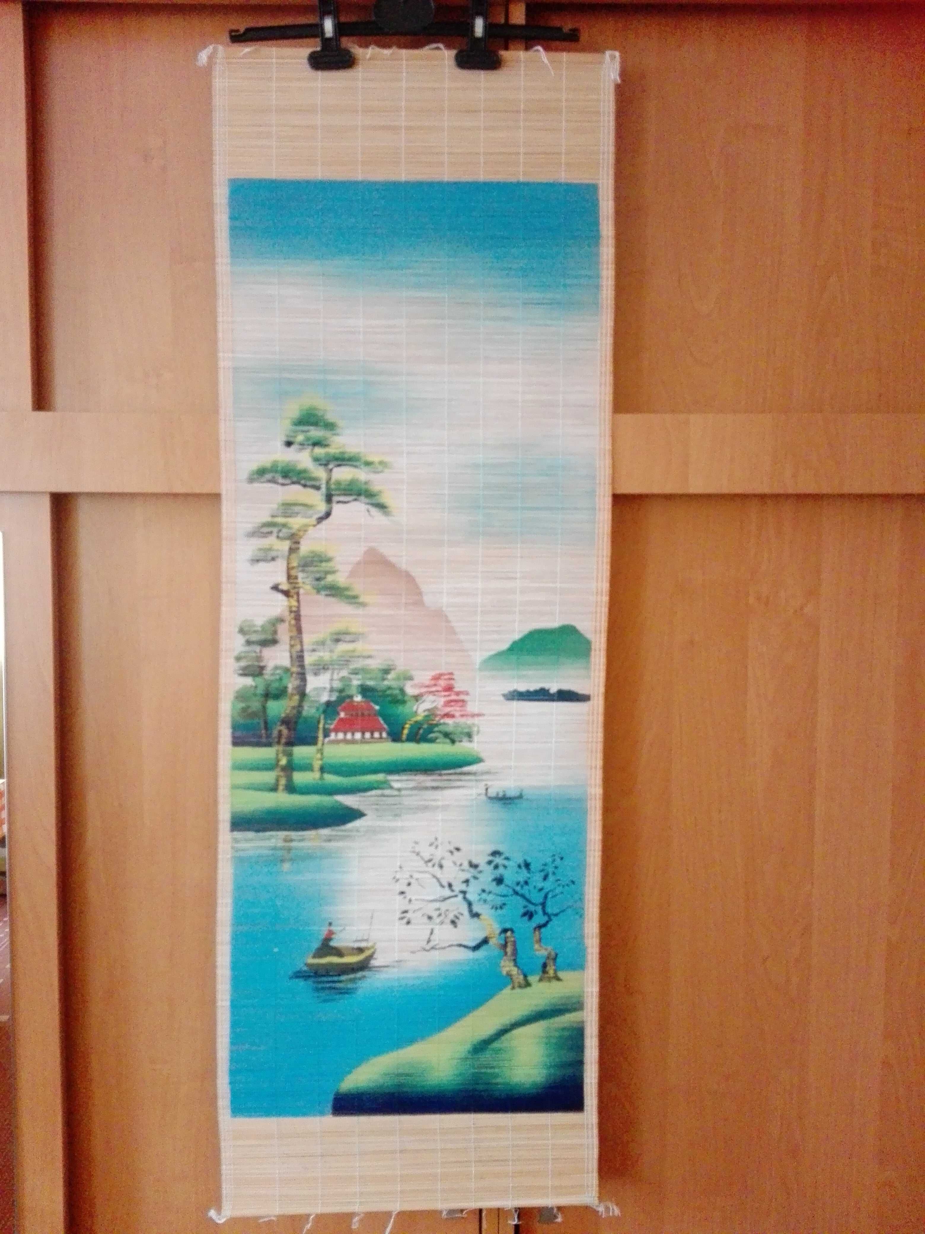 NOWA makatka bambusowa - Wietnam, vintage 120x39 cm.