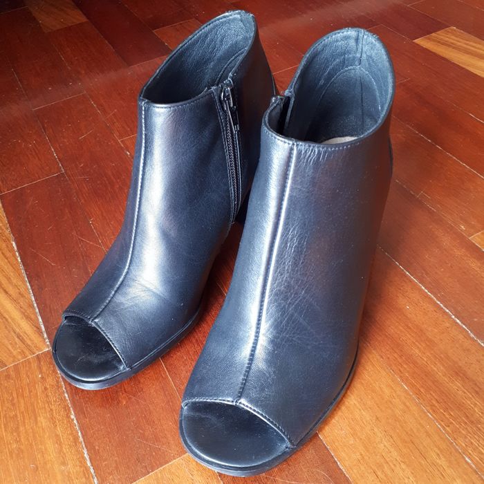 Botim Sandália de tacão de madeira