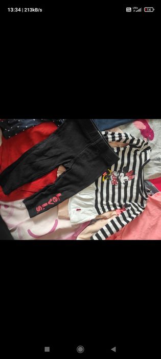 90SZTUK  Wielka paka ubranek dla dziewczynki – rozmiary ok. 74–80