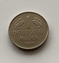 1 marka deutsche mark 1989 - znak mennicy J