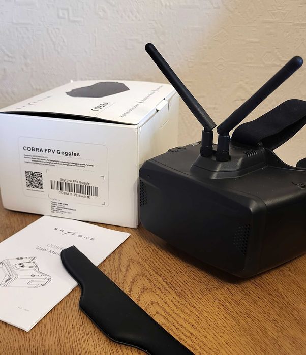 Окуляри FPV Skyzone COBRA X V2 1280x720 5.8GHz Black