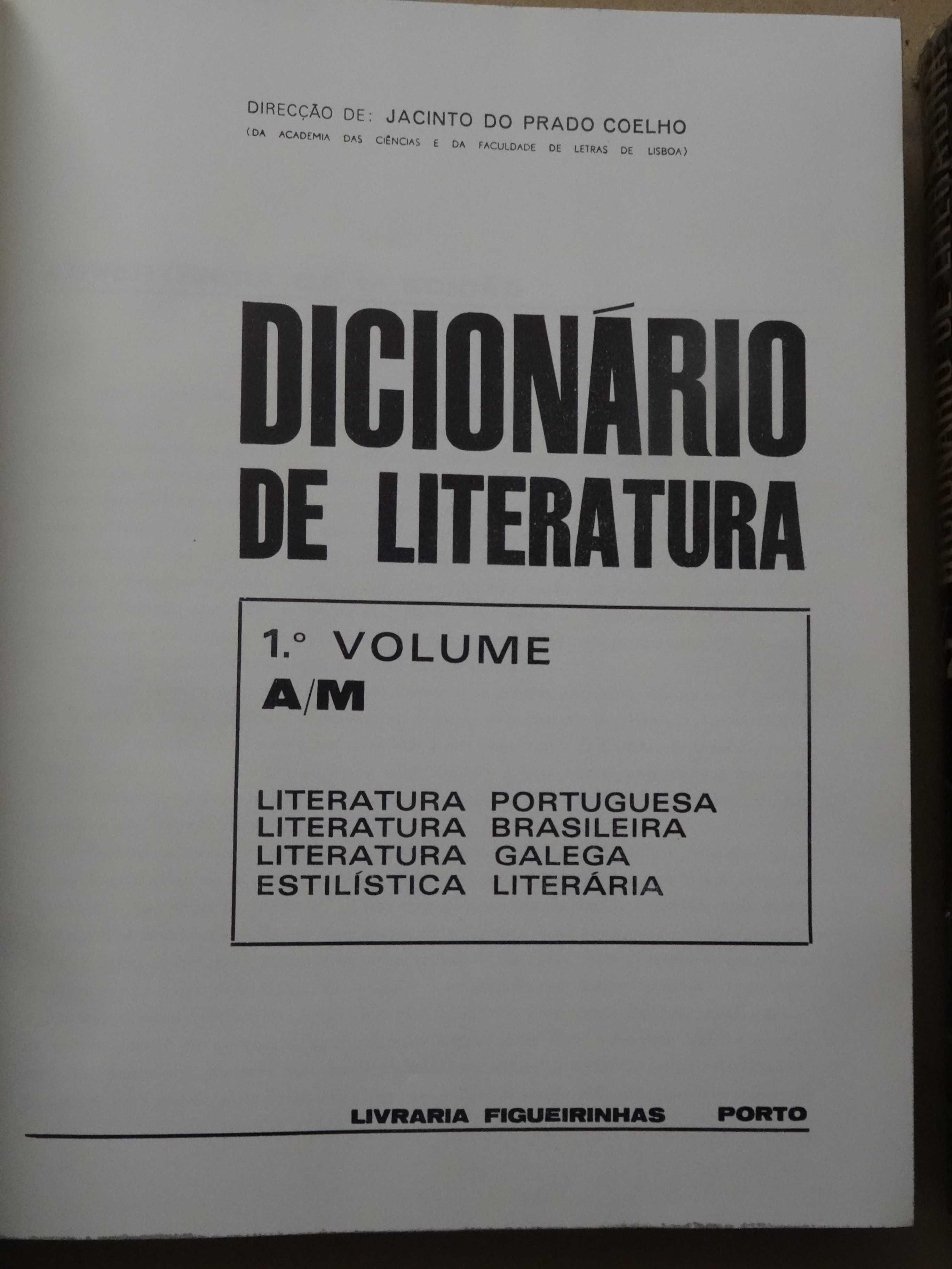 Dicionário de Literatura - Direcção de Jacinto do Prado Coelho - 2 Vol