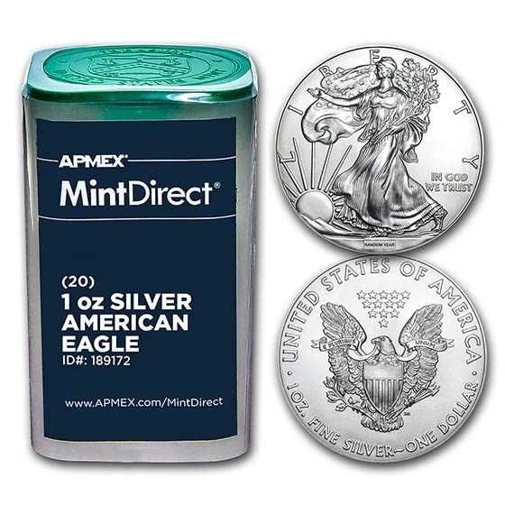 1 oz American Silver Eagle. 1 доллар США. Американский орел, свобода