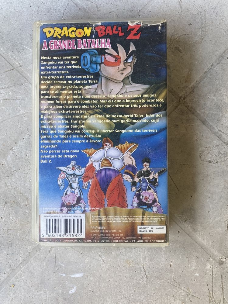 VHS “A Grande Batalha” de Dragon ball Z