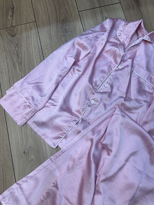 Піжама рожева шовк