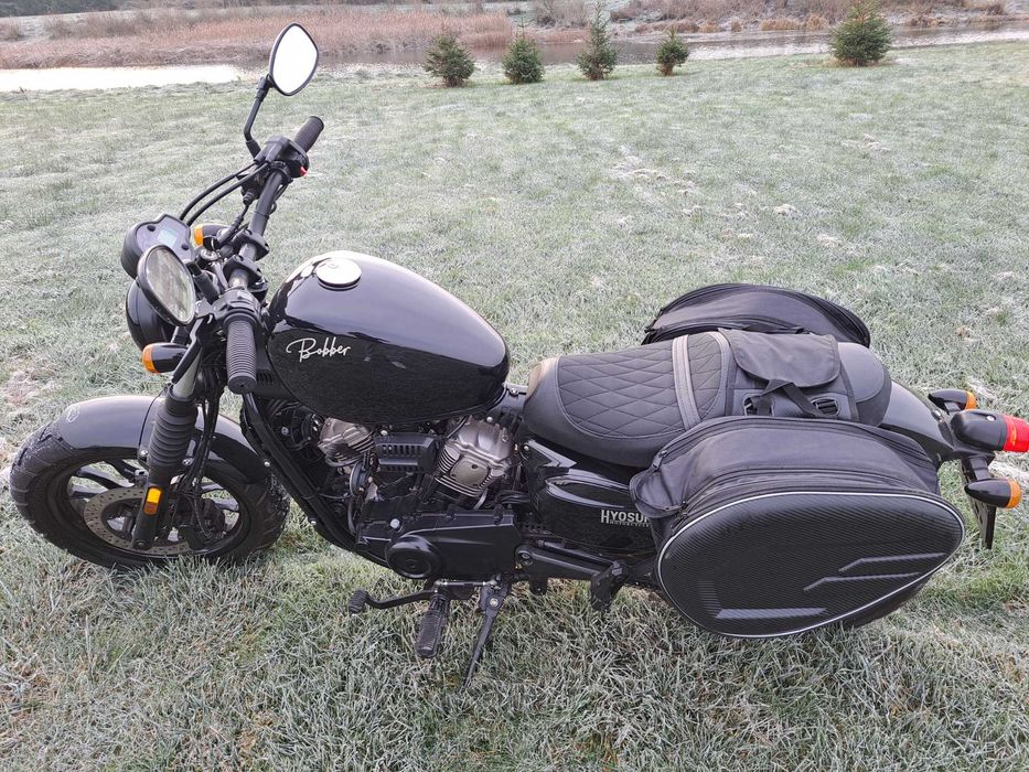 HYOSUNG GV 125 AQUILA 2022R plus sakwy przebieg 4148 km