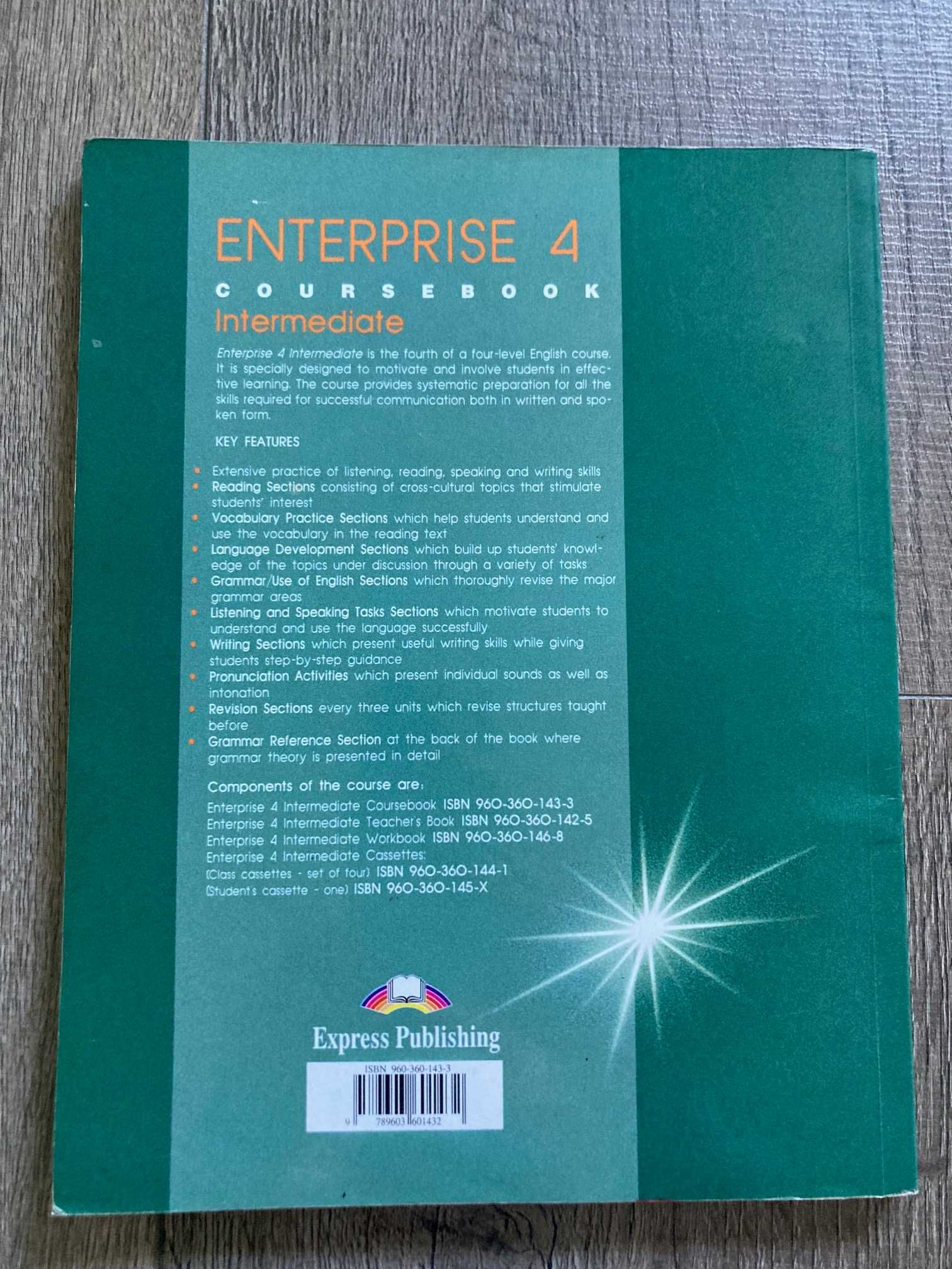Komplet książek angielski Enterprise english 2 3 4 kurs