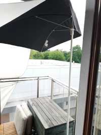 Parasol przeciwsłoneczny z IKEA, balkon, FLISO, Bdb, podstawa BRAMSÖN