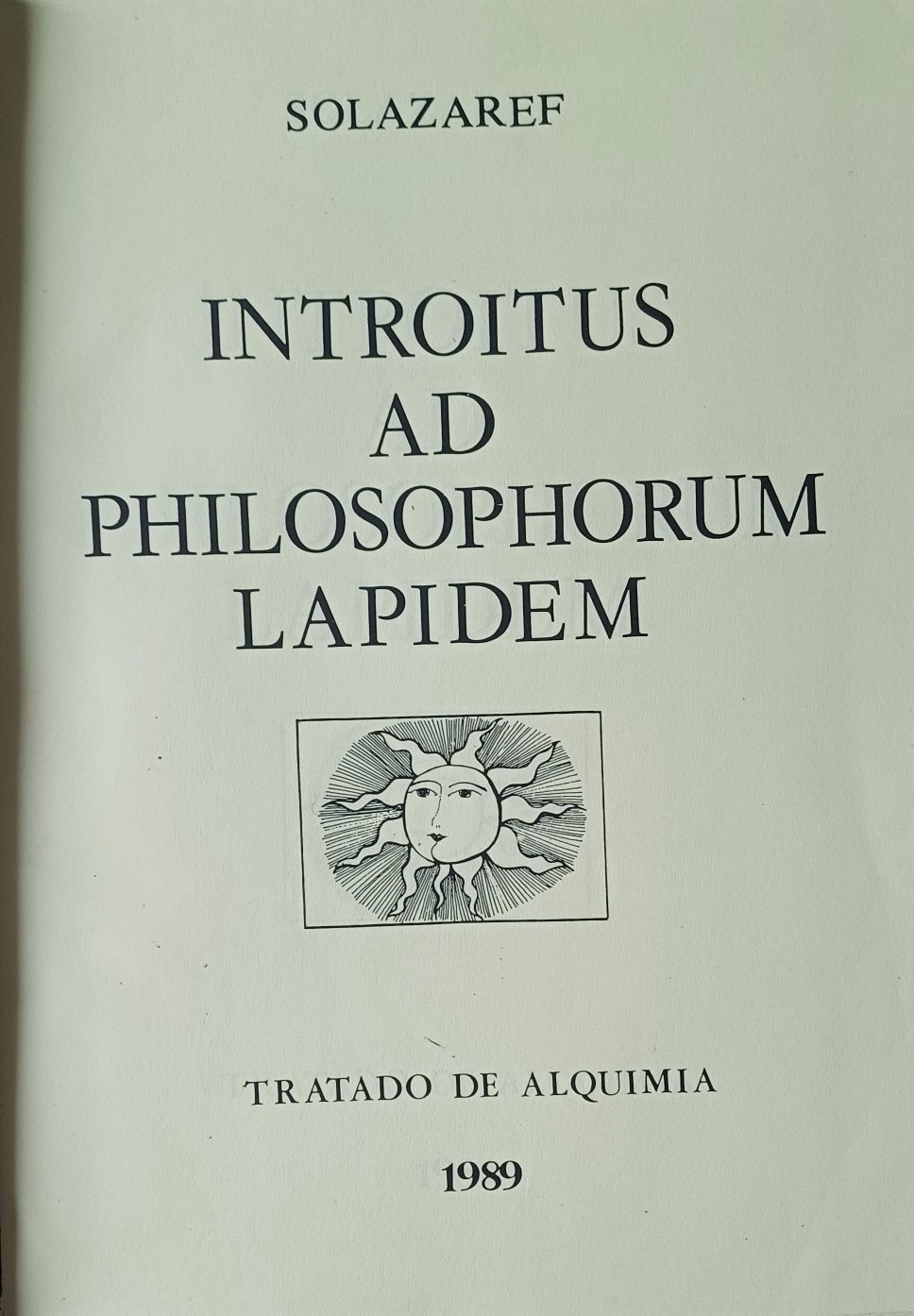 Alquimia Tratado Introitus ad Philosophorum Lapidem 1989e