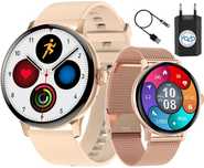 Smartwatch zegarek damski rozmowy menu PL 2paski prezent dzień dziecka