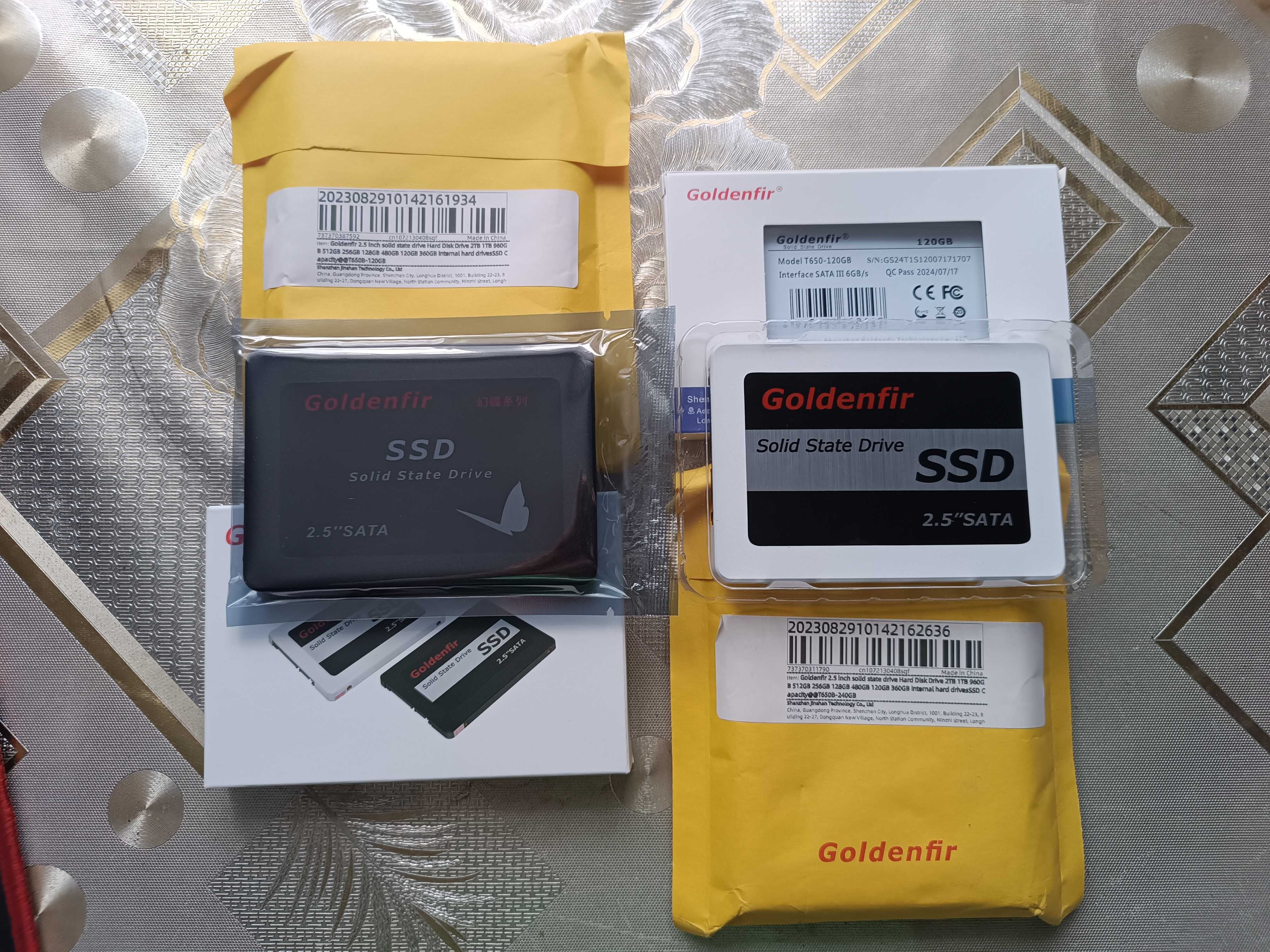 Нові Goldenfir ССД 120gb 64 128 240 256 512 SATA III