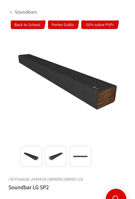Barra de som LG SP2 para Tv