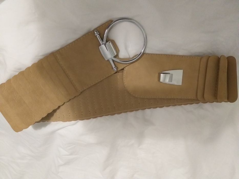 Cinto elástico creme