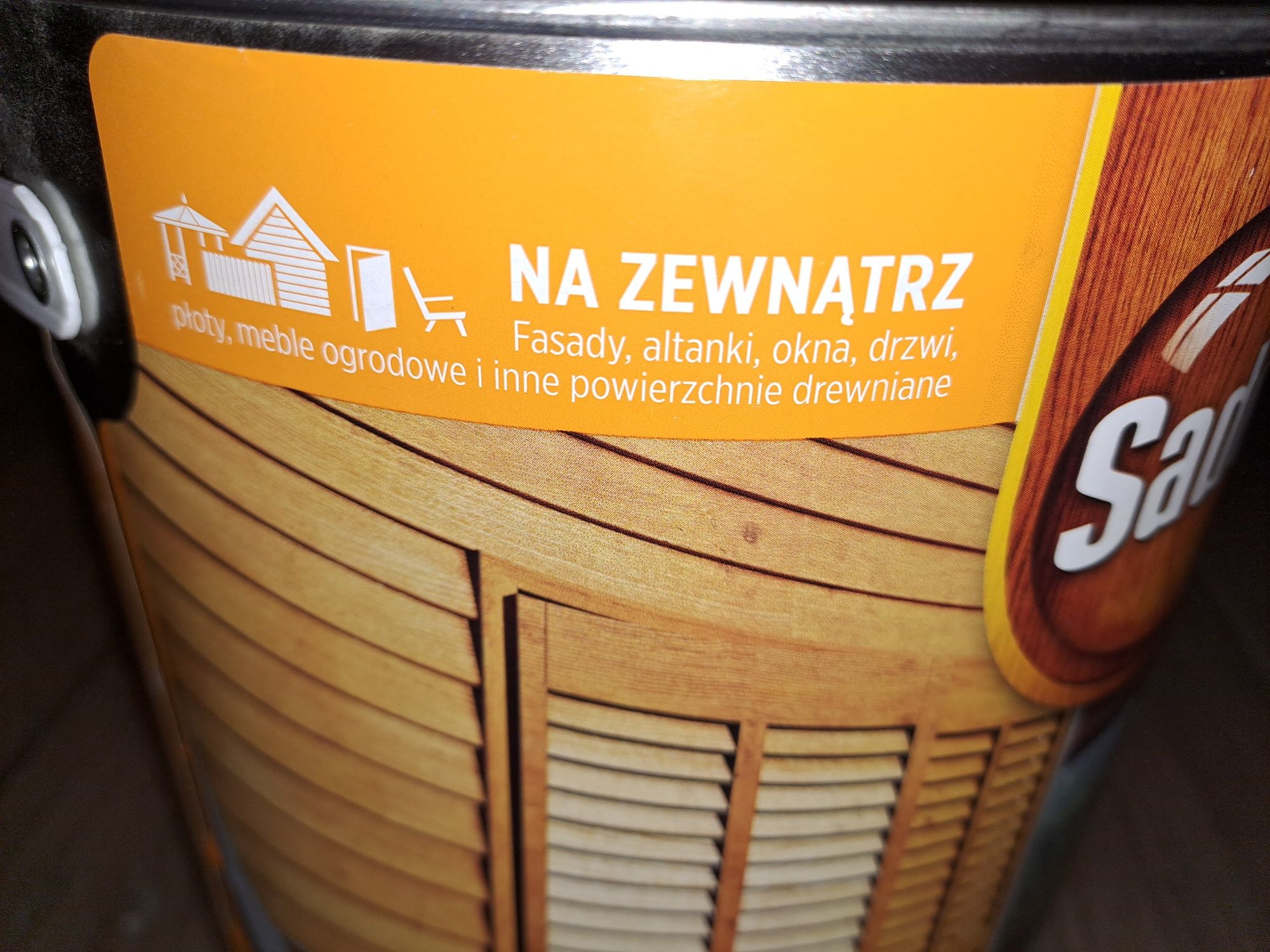 Lakierobejca Sadolin 5l - kolor piniowy. Nowa