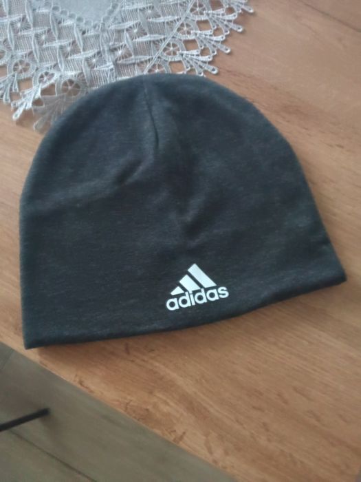 Czapka zimowa męska z polarem w środku kolor grafitowy