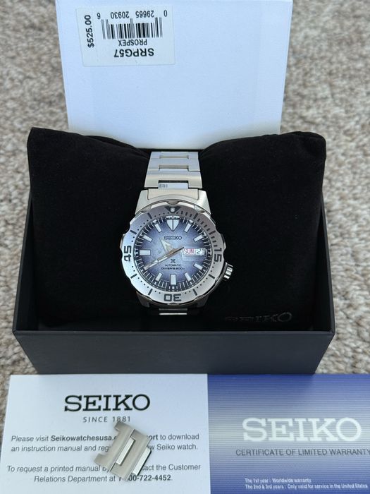 Seiko Prospex SRPG57 Save The Ocean Special Edition 42mm Made in Japan