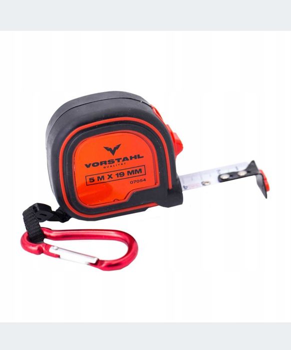 MIARKA MIARA Zwijana Metrówka Dwustronna Karabińczyk  5m 22mm Vorstahl