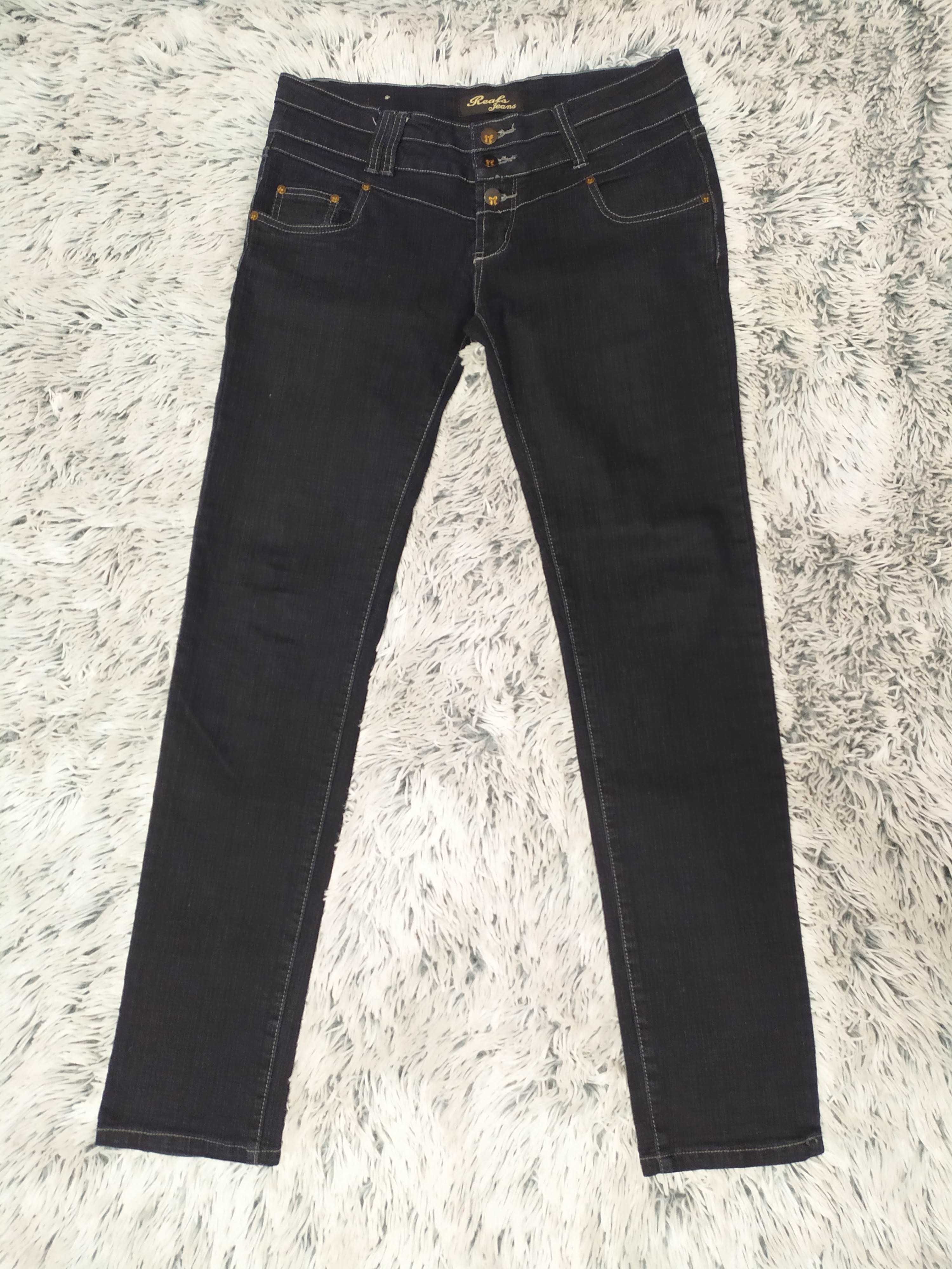Spodnie jeans granatowe, r. 42, XL