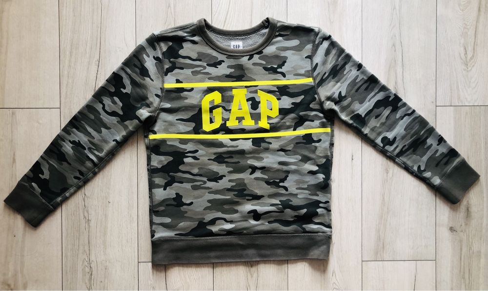 Bluza GAP Kids camo do szkoły  r XXL 14-16 lat