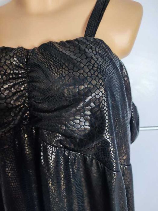 So Fabulous r 52 bluzka tunika na ramiączkach jak skóra
