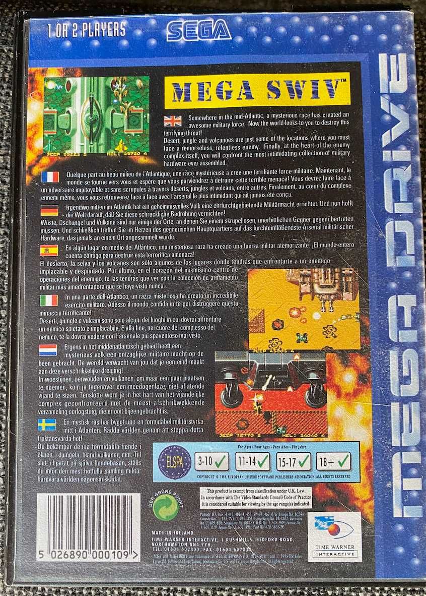 Mega Swiv - Sega Megadrive