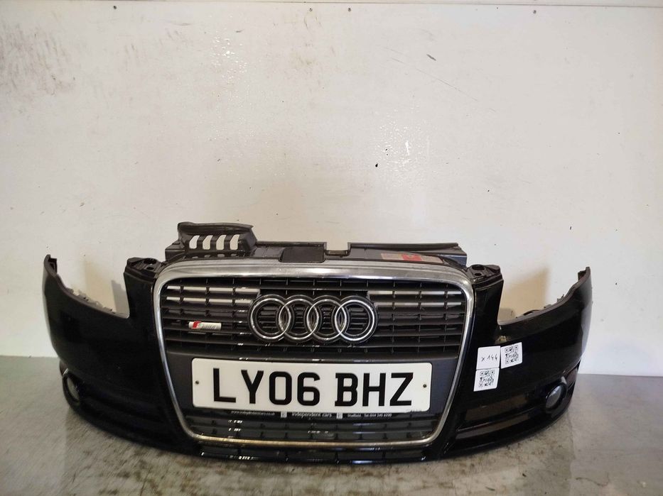 + ZDERZAK PRZÓD PRZEDNI AUDI A4 B7 CABRIO LY9B CZARNY HALOGENY