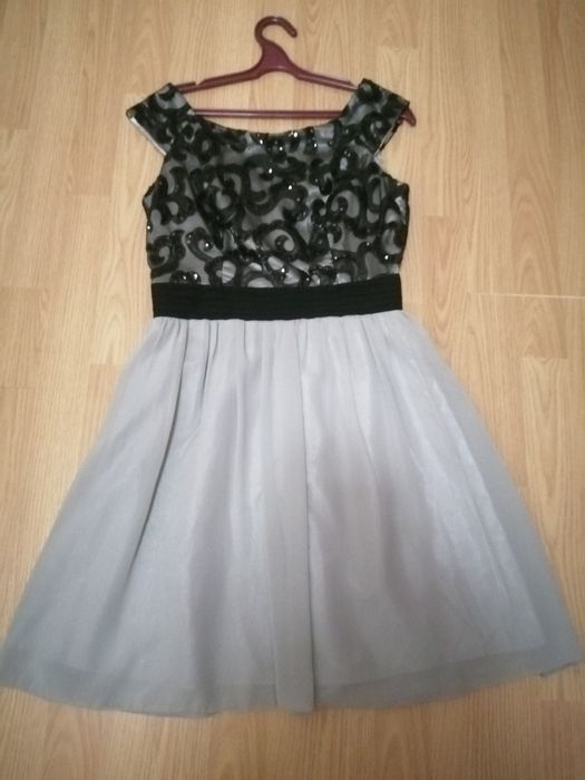 Платье вечернее выпускное нарядное в паетках ажурный рисунок