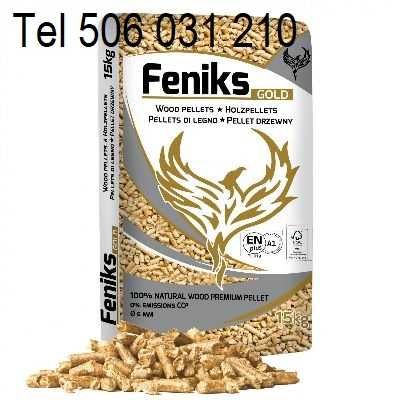 Pellet drzewny 6mm, 15 kg worki Mława, Ciechanów, Działdowo