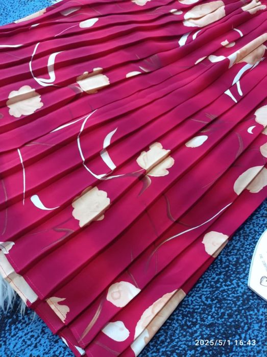 Spódnica 10 M 38 midi długa plisowana na gumce