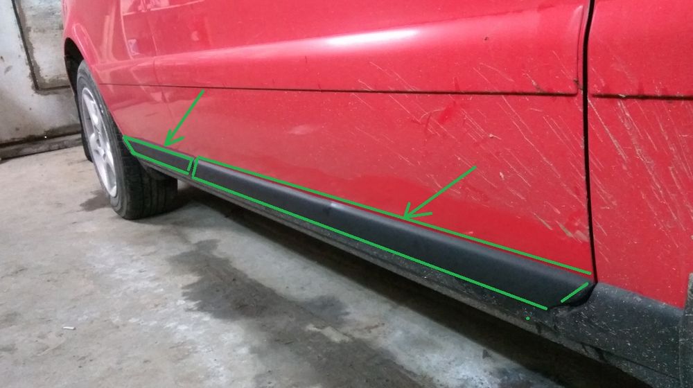 Молдинги листва накладки 95-01рр двери дверей Ауди А4 б5 Audi A4 b5