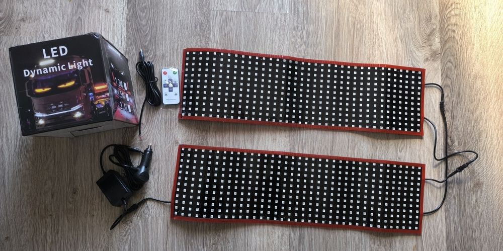 Diabelski Oczy led 2X 60x17cm 12/24v traktor tir bus kombajn