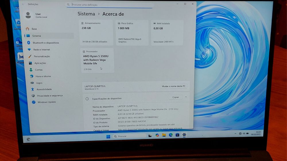 Huawei MateBook D 15
