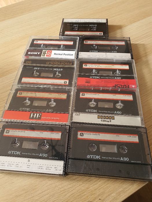 Kasety magnetofonowe TDK.