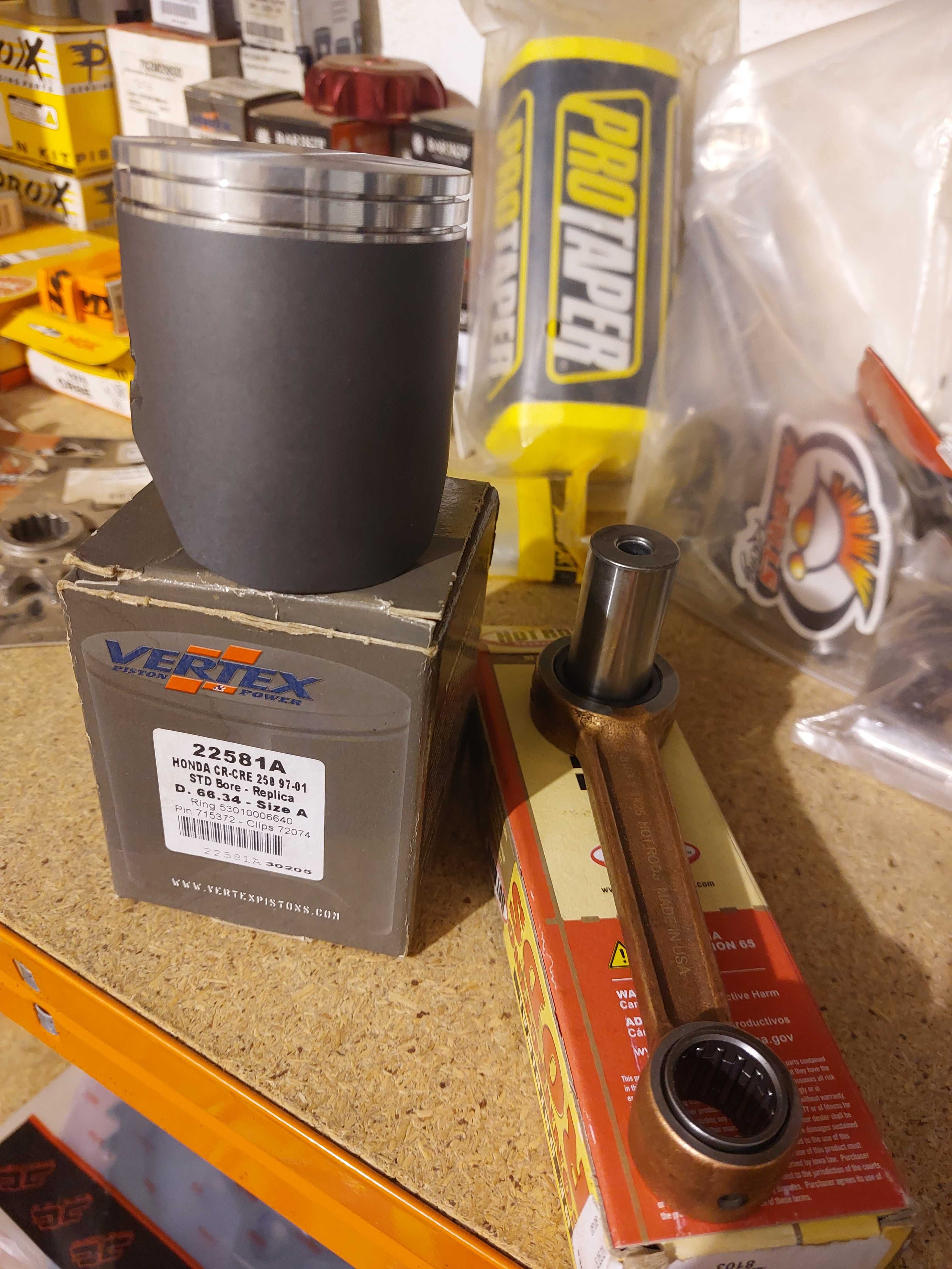 Piston e biela honda cr 250